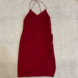 Forever 21 Deep Red Backless midi dress